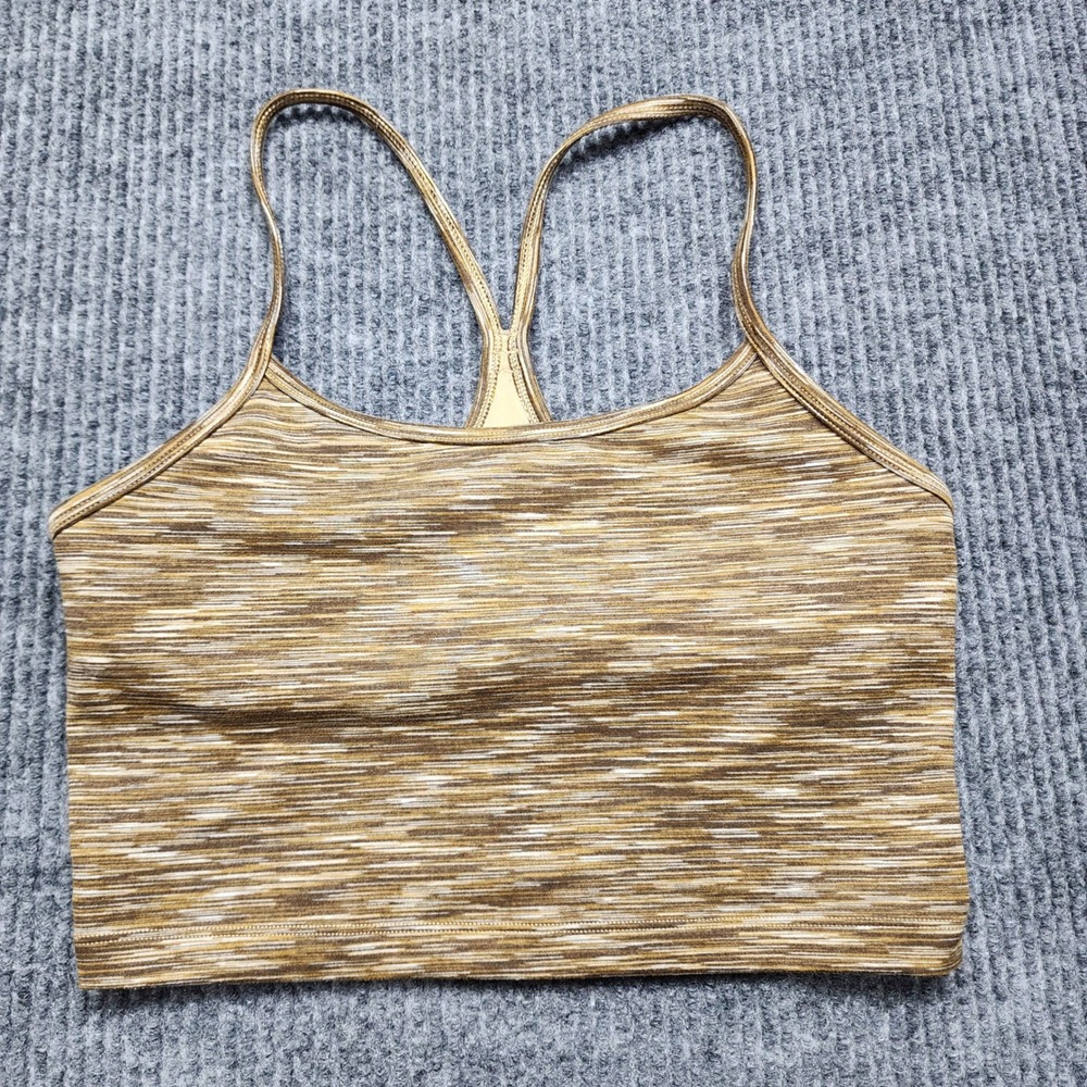 OFFLINE by Aerie The Hugger Recharge Sports Bra Brown Space‎ Dye Small